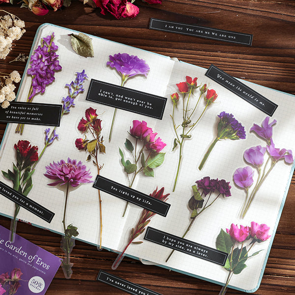 The Garden of Eres Floral Dried Flowers Garden Stickers for DIY Projects