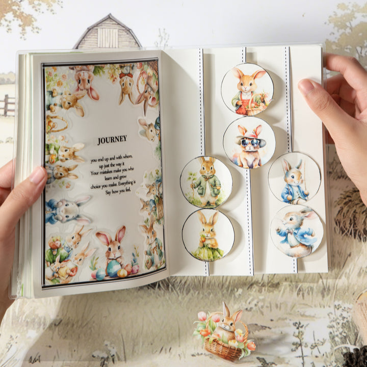 The Life of Peter Rabbit Easter Stickers Vintage Design for Journaling