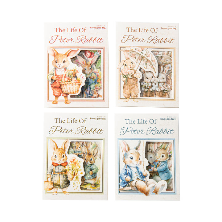 The Life of Peter Rabbit Vintage Stickers Cute Rabbit for Scrapbook