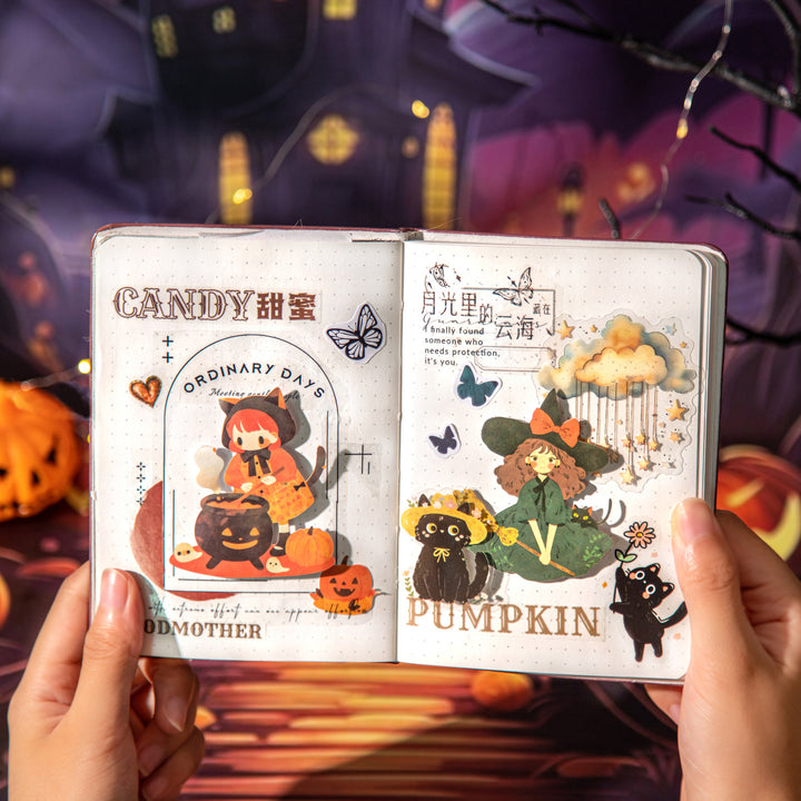 The Little Witch Lilith Magic Sticker Journal Decoration For Scrapbook