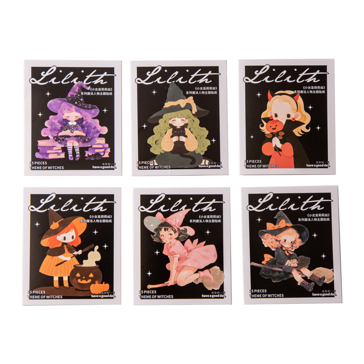 The Little Witch Lilith Magic Sticker Perfect For Collage Art