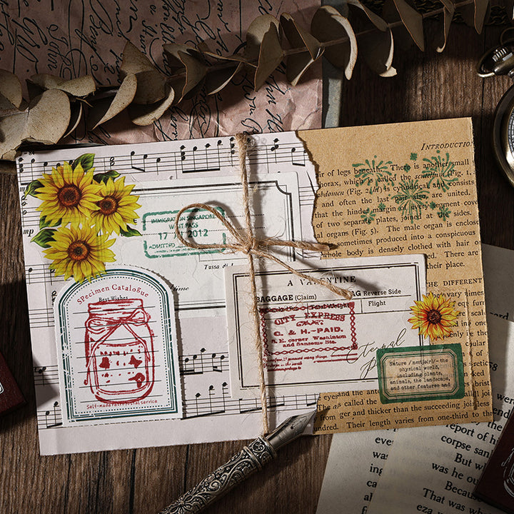 The Seal of Elegance Herbaceous Stamp Set for Personalized Designs