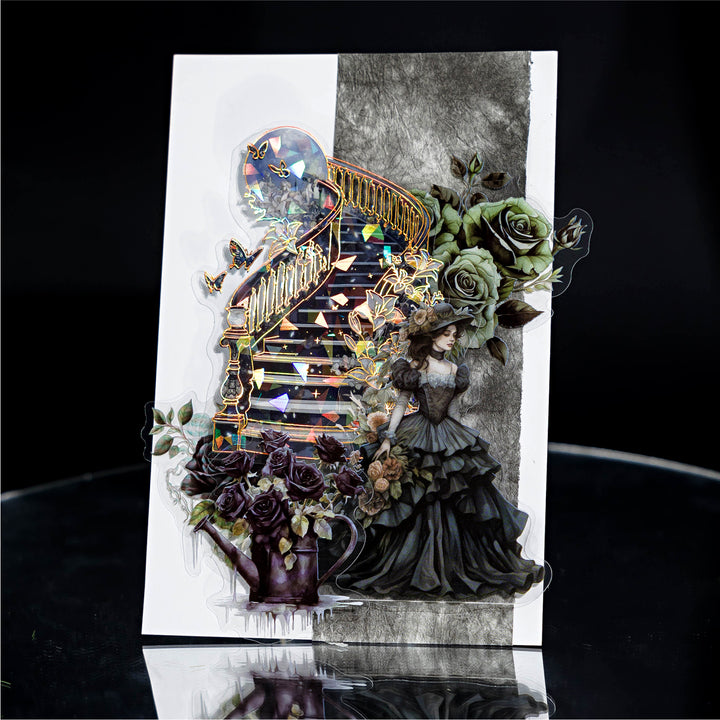 The Staircase Series of Heaven PET Stickers Fairy Tale PET Art Stickers