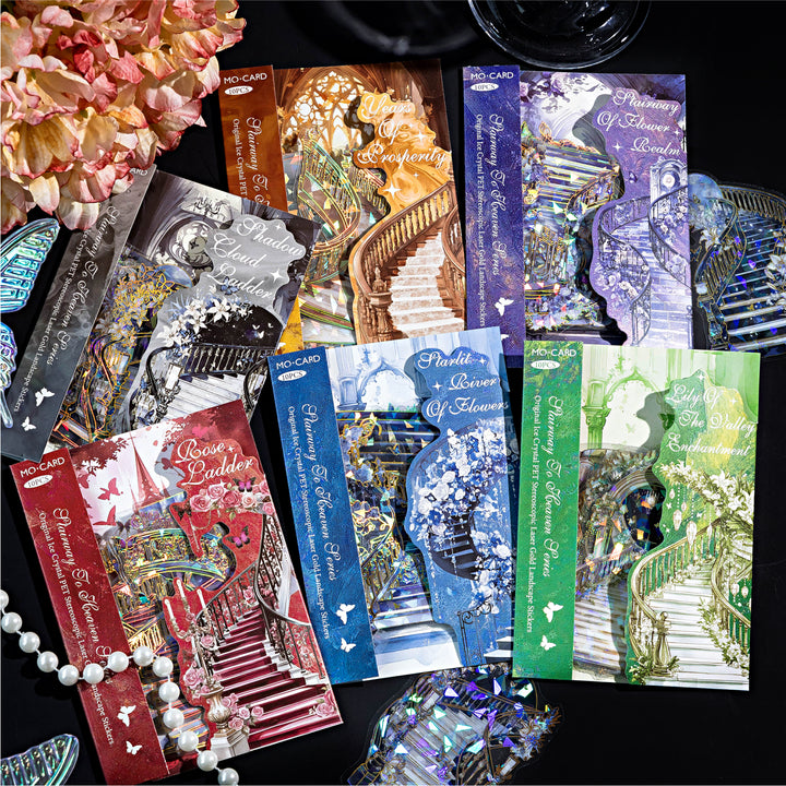 The Staircase Series of Heaven PET Stickers Vintage Gothic Fairy Tale Aesthetic