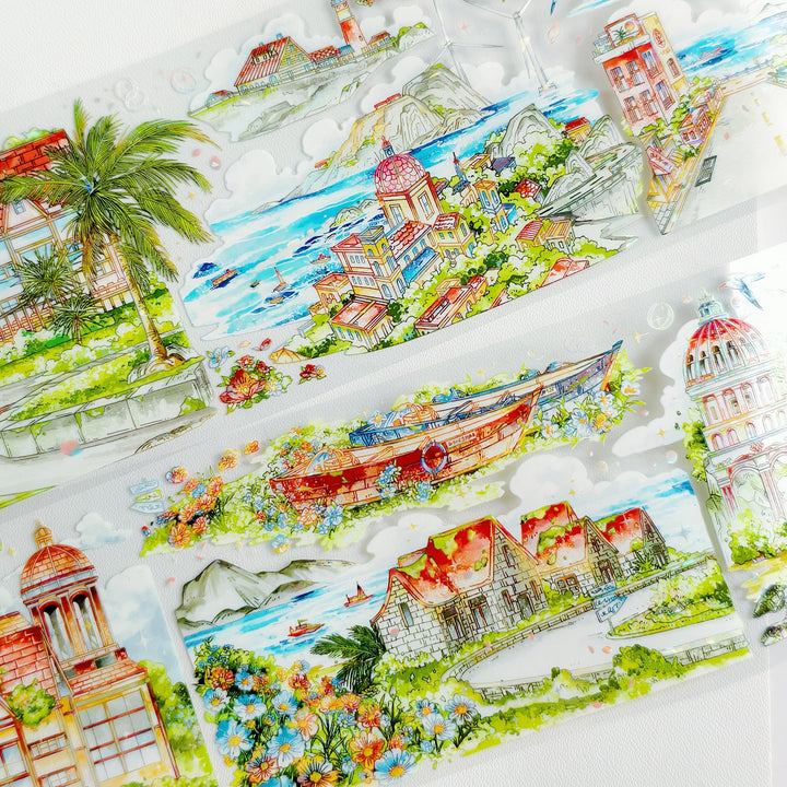 Tide Dock Daily Life Ocean PET Tape Creative DIY