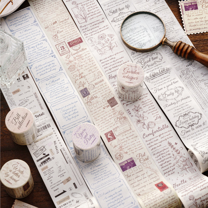 Time Ode Series Light Vintage Scrapbooking Washi Tape