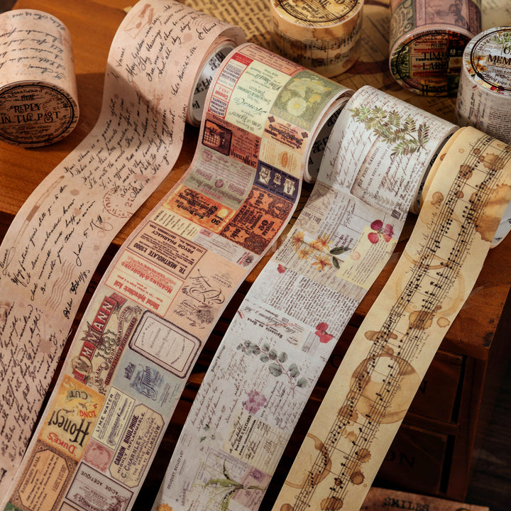 Time Past Series Vintage Washi Tape Art Paper Strip