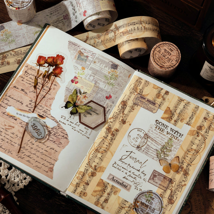 Time Past Series Washi Tape Retro Decorative Stickers