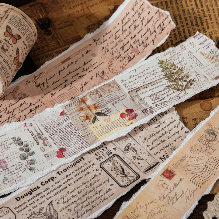 Time Past Series Washi Tape Vintage Loop Cutting Design