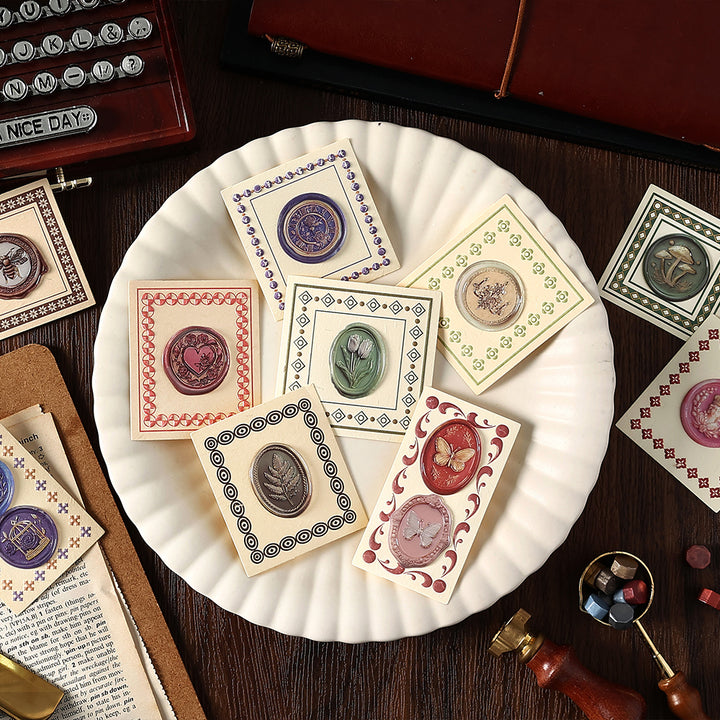 Time Soliloquy Wax Stickers Ideal for Junk Journal