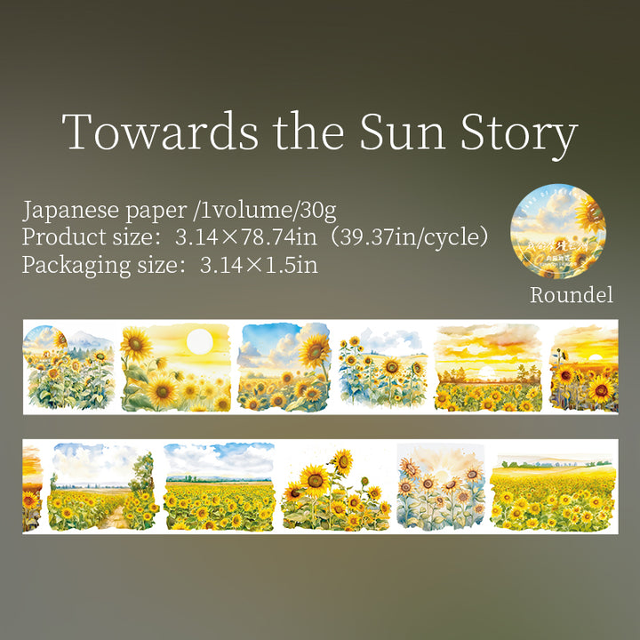 Sunflower and Sunset Washi Tape