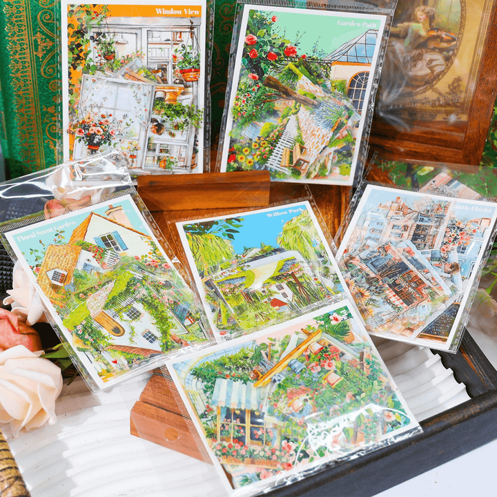 Town Stickers PET Little Town Memo Vintage Style