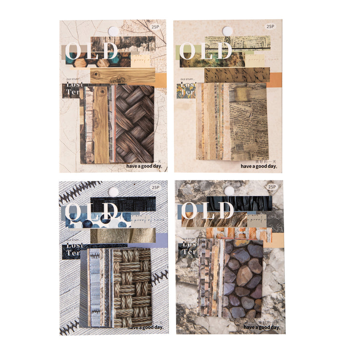 Traces of Old Things Vintage Washi Stickers Artistic Patterns