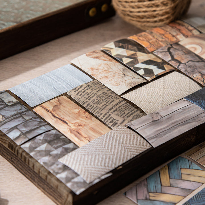 Traces of Old Things Vintage Washi Stickers Textured Wall Design