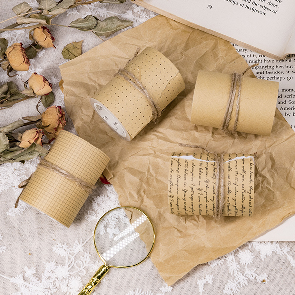 Trancy Series Retro Kraft Paper Washi Tape Crafting Decoration