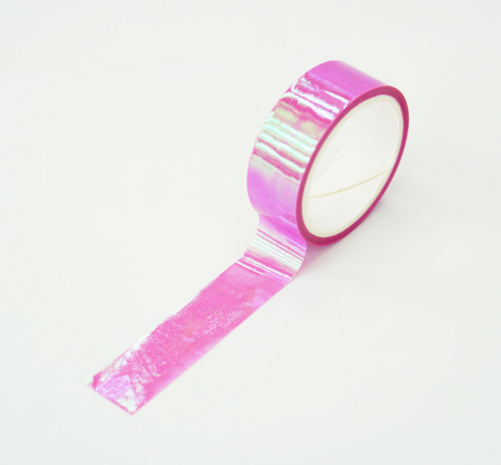 Transparent Holographic PET Tape Set Shiny Minimalist Design