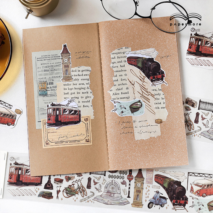 Travel Life Series PET Stickers for Personalized Journal