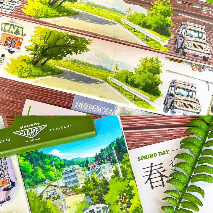 Travel Spring Camping In The Wild PET Tape Countryside Scenery