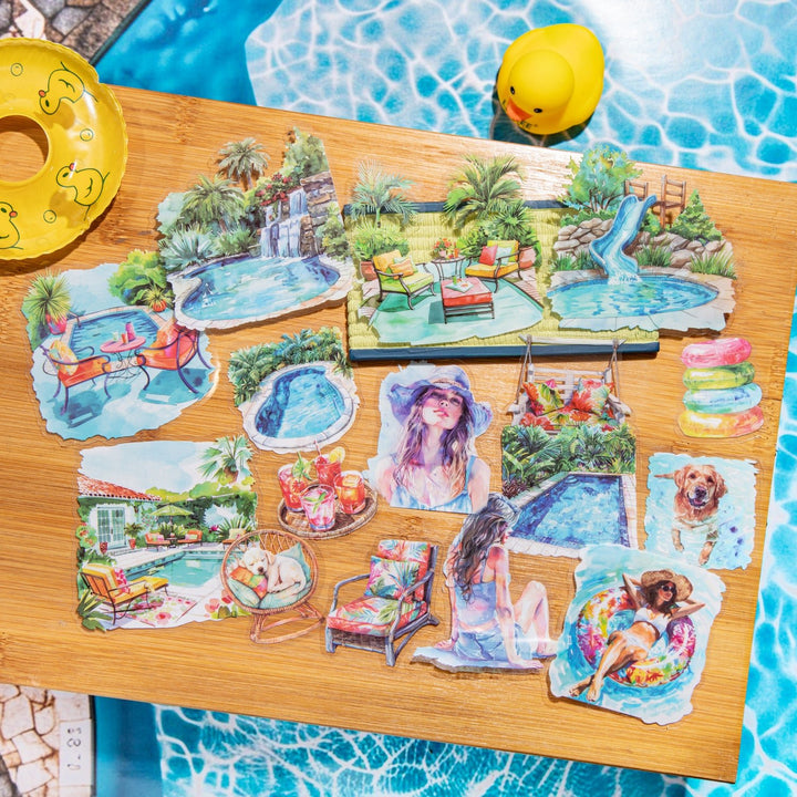 Travel Stickers Holiday Style PET Travel Journal