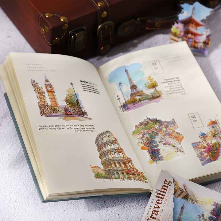Travel Stickers Pack Your Bags Scenery Journal