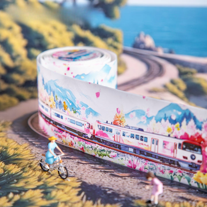 Travel Washi Tape The Train on the Road diary tape
