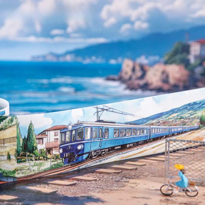 Travel Washi Tape The Train on the Road paper layering