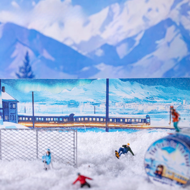 Travel Washi Tape The Train on the Road scenery mood