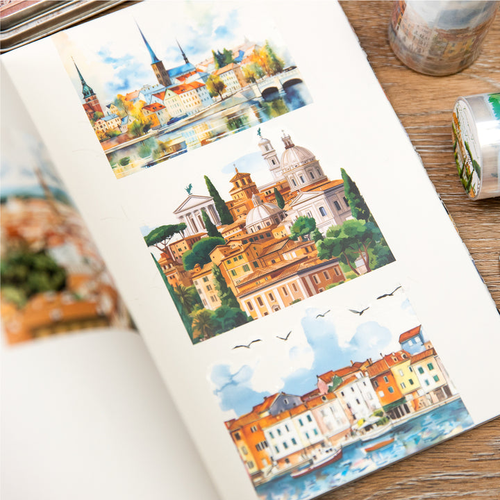 Travel around Europe PET Tapes for Daily Life Use