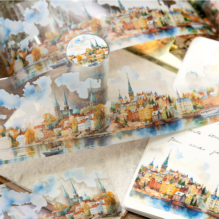 Travel around Europe PET Tapes with Creative Designs
