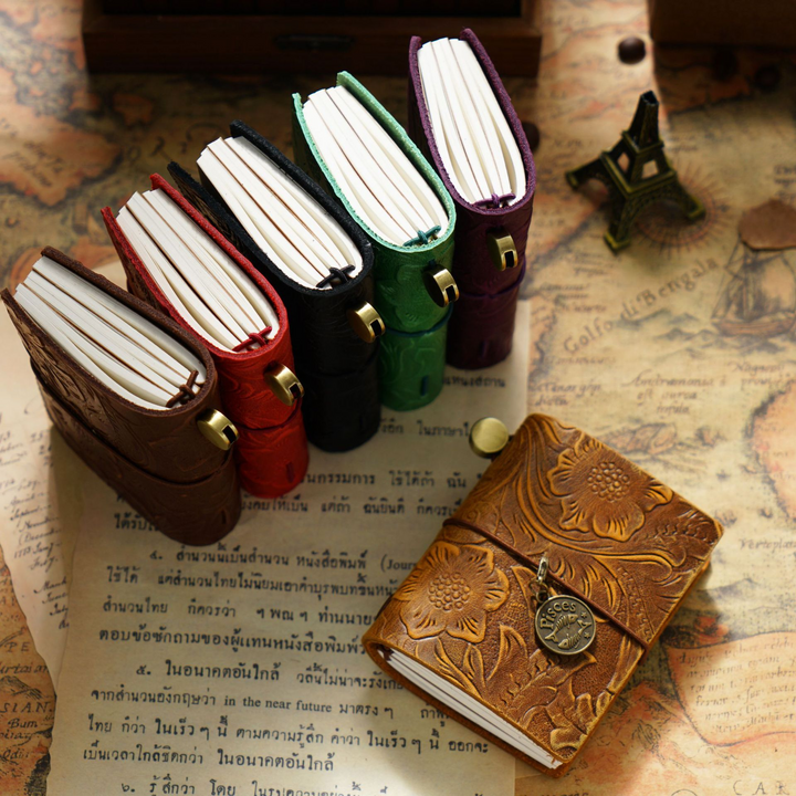 Traveler's Mini Journal Handmade Retro Notebook with Inserts