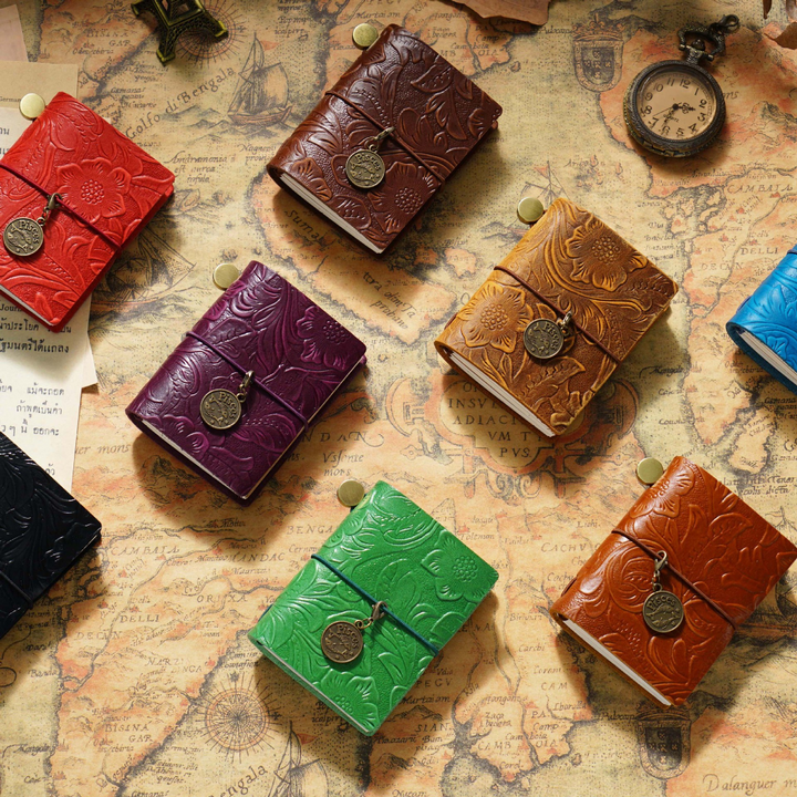 Traveler's Mini Journal Retro Handmade Leather Diary
