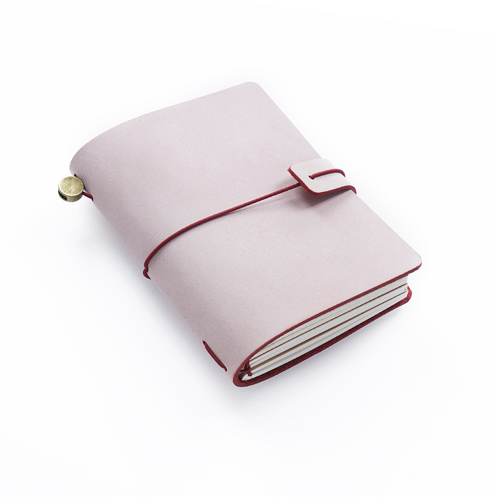  Traveler's Notebook Series Fog Wax Leather Journal Burgundy Passport Size