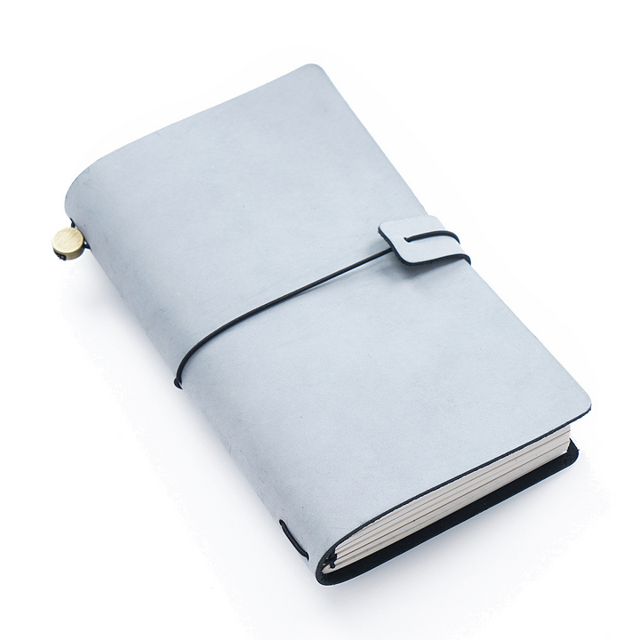 Traveler's Notebook Series Fog Wax Leather Journal Black Pocket Size