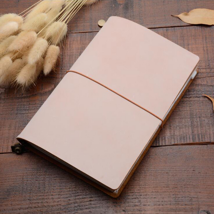 Traveler's Notebook Series Fog Wax Leather Journal Burgundy Passport Size