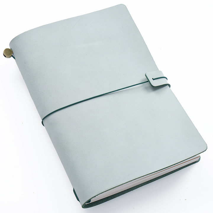 Traveler's Notebook Series Fog Wax Leather Journal Grass Green A5 Size