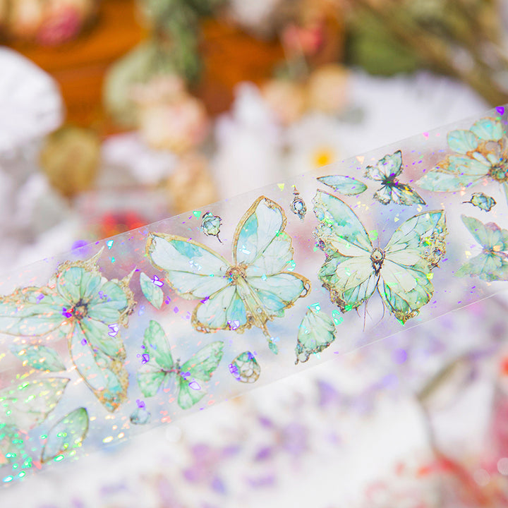 Twilight Garden Series Elegant Butterflies PET Tape for Card Making