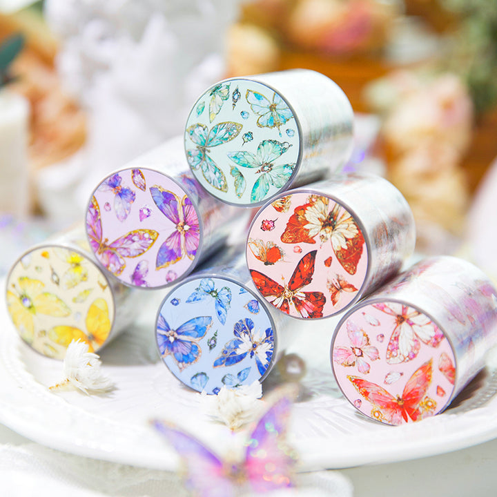 Twilight Garden Series Romantic Butterflies PET Tape for Personal Crafting