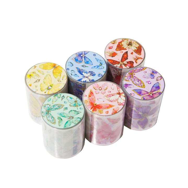 Twilight Garden Series Romantic Butterflies PET Tape for Scrapbook Design