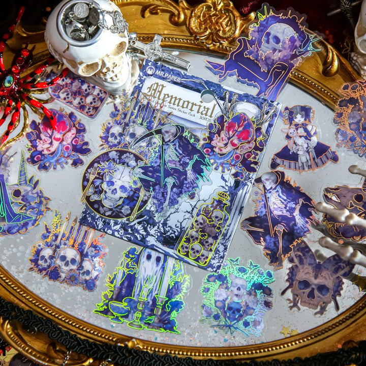 Undead Overture Series PET Stickers Dark Fantasy Art for Artistic Journals