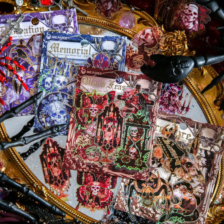 Undead Overture Series PET Stickers Halloween Theme for Creative Journals