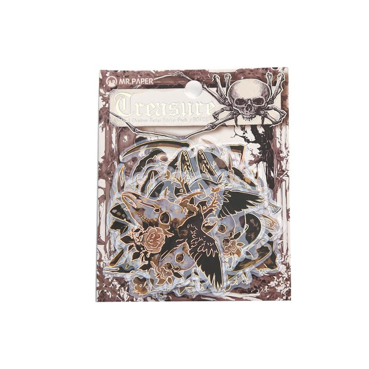 Undead Overture Series PET Stickers Skeleton Design for Scrapbook Backgrounds