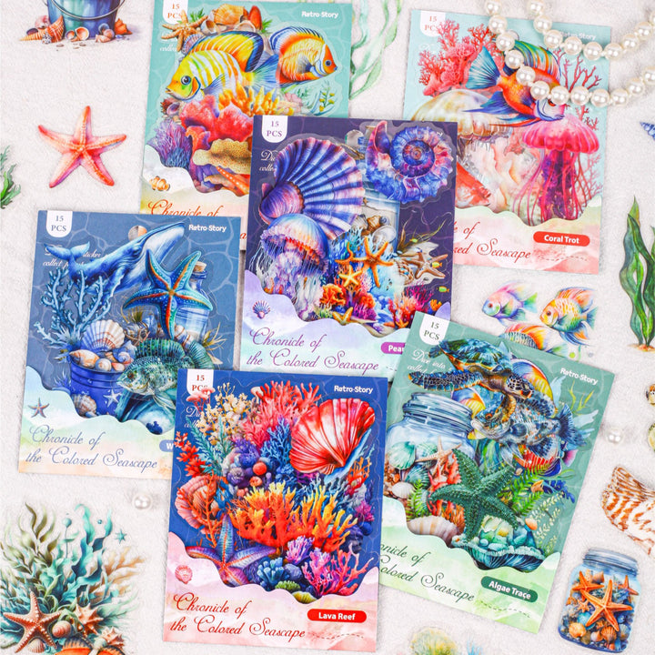 Underwater World Stickers Marine Decoration Bright