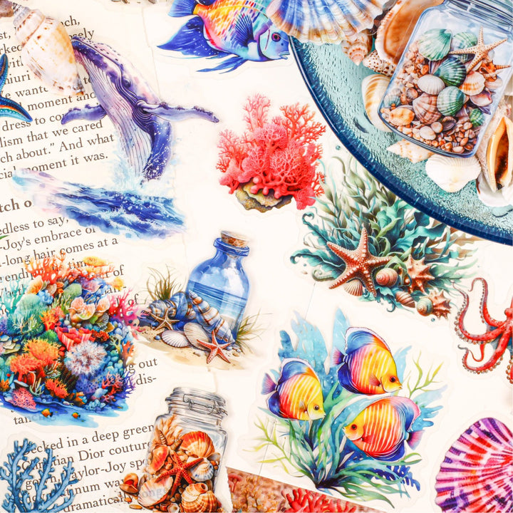 Underwater World Stickers Underwater Scene Suitable for Diary