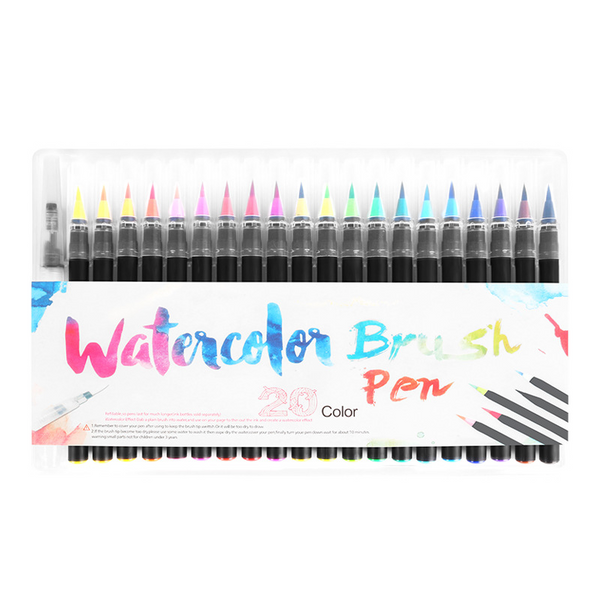  Vibrant Watercolor Brush Pens for Art and Calligraphy Suitable for Diary Creation
