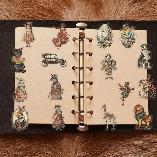 Victorian Stickers Retro Magic Characters Character Collection