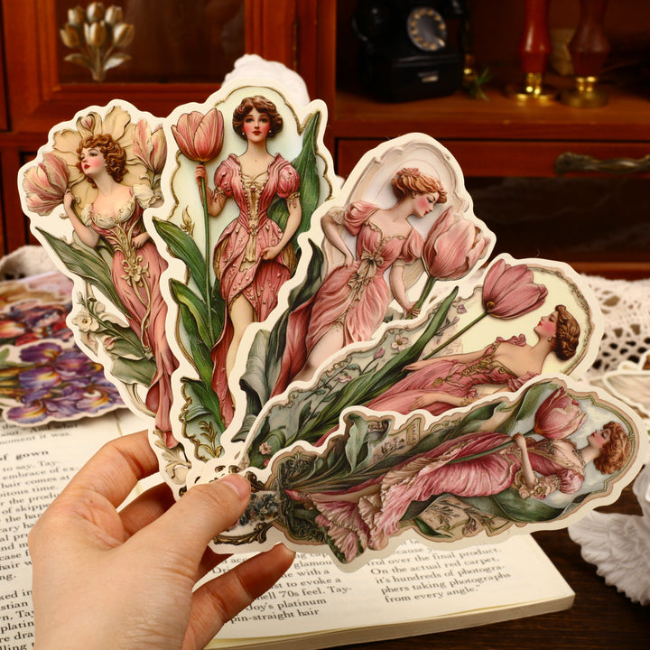Vidor Series Aesthetic Fan Bookmarks for Decoration