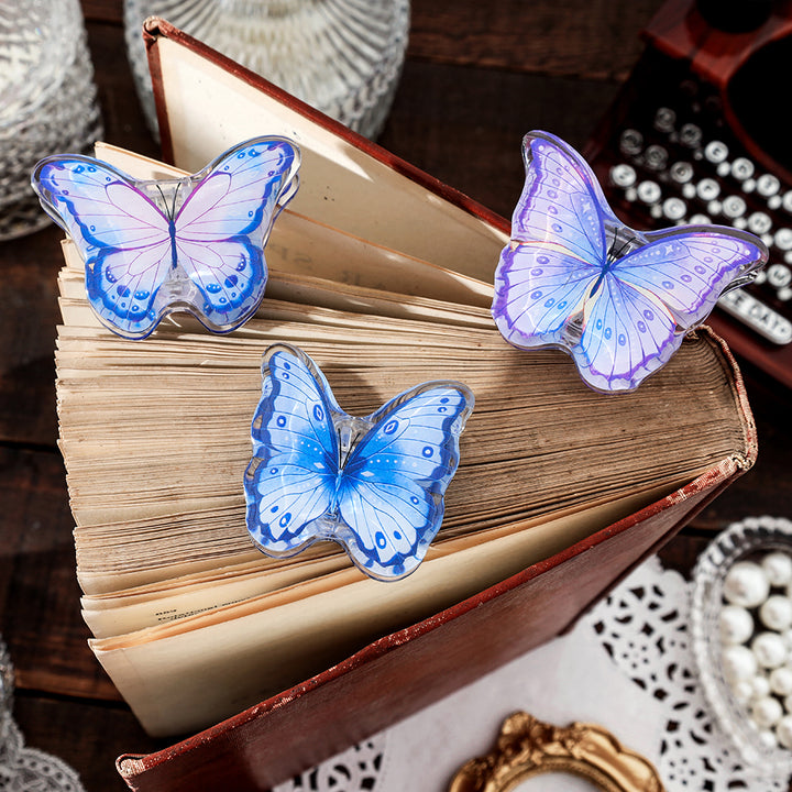 Vintage Acrylic Butterfly Clip | Planner Storage Organizer