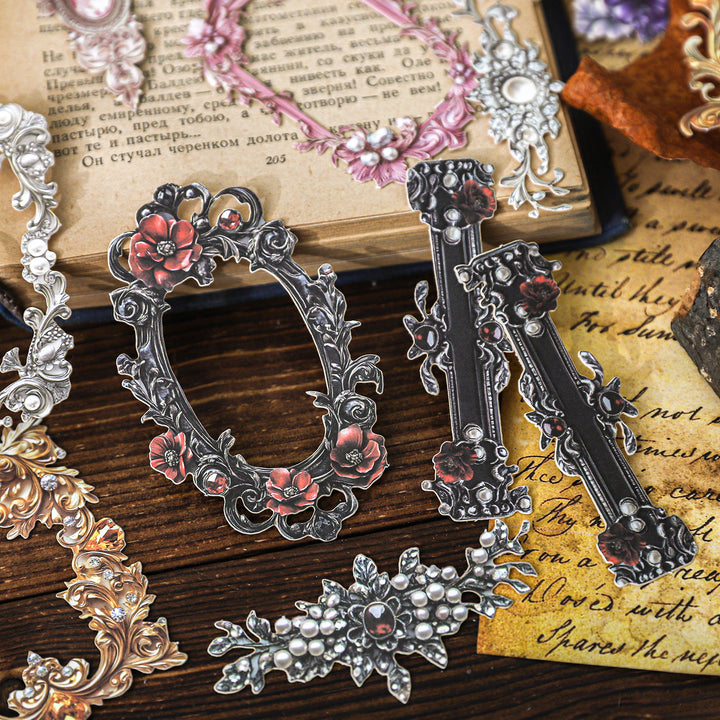 Vintage Baroque Stickers for DIY Journal Decoration