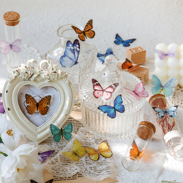 Butterfly Nature Book Series Retro Sticker DIY Scrapbook