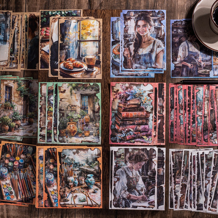 Vintage Craft Paper Weekend Diary Retro Aesthetic Style